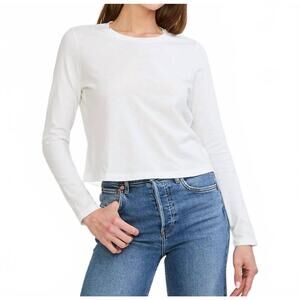 NEW WHEAT austin long sleeve tee in white